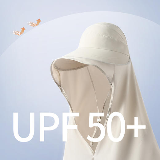 【云优选】卡蒙露思同款半空顶大檐披肩防晒帽KM-6025 商品图4