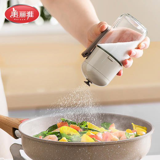 美丽雅定量盐罐家用防潮调料瓶精准控盐不结块 商品图0
