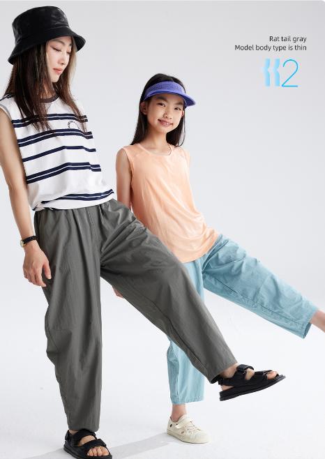 老米优品🎈预售7天！110-170码，可配亲子 《儿童气球裤》休闲慵懒，宽松廓形，亲子装九分裤成人可穿！ 商品图2