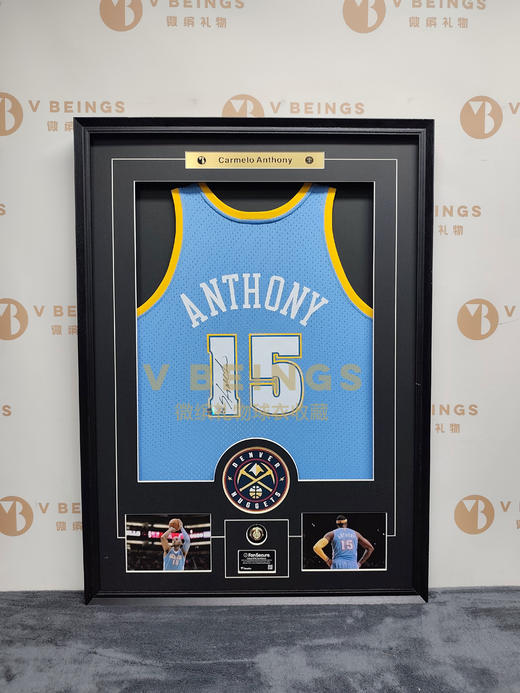 收藏系列 安东尼 掘金队15号蓝色 亲笔签名球衣 商品图1