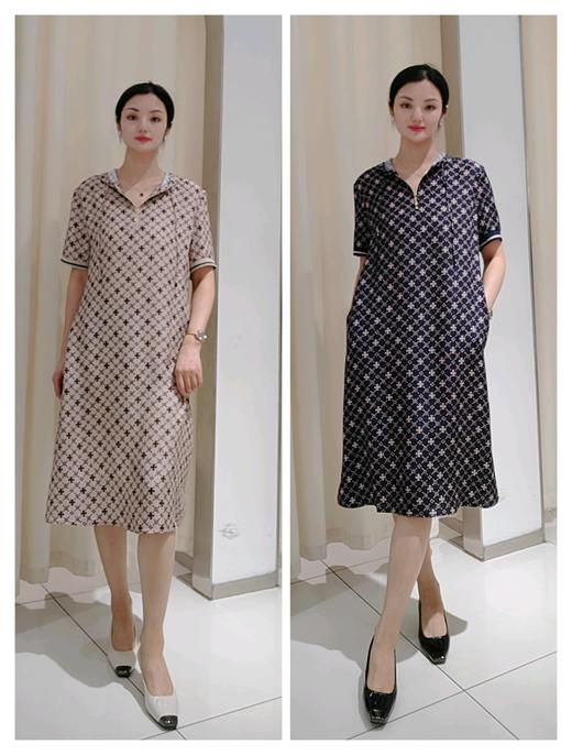 580085 拉链真丝连衣裙 商品图0