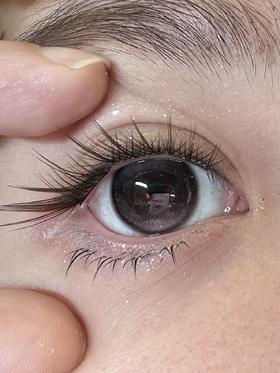 hanawink半年抛美瞳 黑粉扑扑 14.5mm