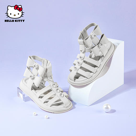 HelloKitty童鞋女童凉鞋夏季小女孩罗马公主凉鞋洋气高帮28-35 K4526835 商品图3
