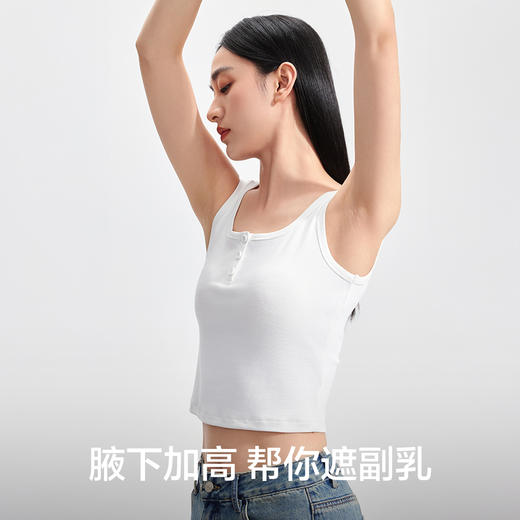 【有棵树】【M-2XL】女士夏款方领背心 商品图4