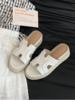 🎁【PlatBase赵露思同款头层牛皮麻绳底H凉拖鞋】🌈懒人夏天不能没有拖鞋，凉快又自在！！🔸日常出行方便省心，草编元素自带清新慵懒气息 商品缩略图2