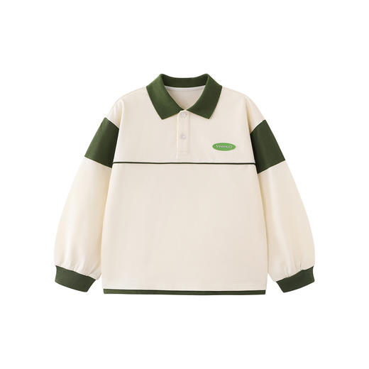 英氏儿童T恤春秋季长袖户外男童长袖卫衣百搭休闲男生POLO衫新款 商品图4