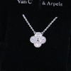 Van Cleef & Arpels梵克雅宝 四叶草 满钻项链 女款 白金色（SJ） 商品缩略图5