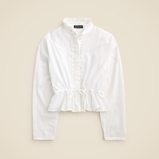 好折！Jcrew 设计款花边褶皱法式衬衫 好乖 商品图3