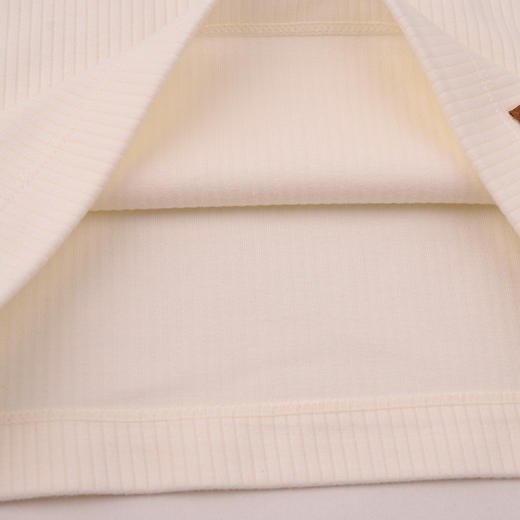 棉果果秋季新品男童女童远山白色罗纹圆领套头T恤M302140425482 商品图1