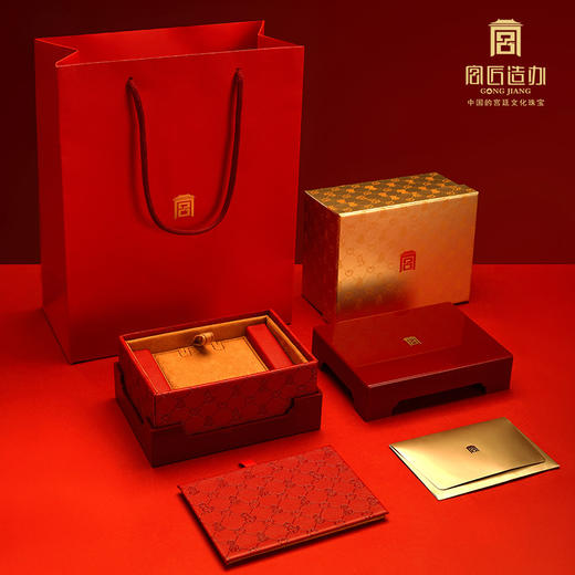 宫匠造办 宝相花开黄金吊坠 商品图5