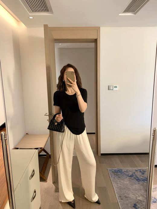 max醋酸抓皱肌理高级了空气垂垂裤 商品图4