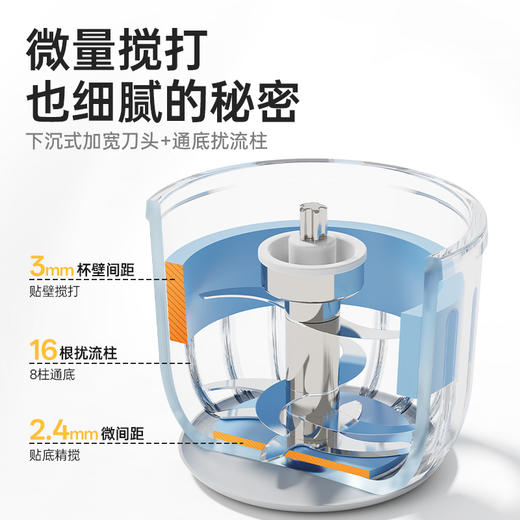 浦利顿婴儿太空熊印花辅食机料理机家用宝宝830/双档630 商品图3