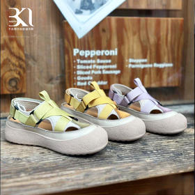  BAKERLOO编织镂空包头罗马凉鞋JY165