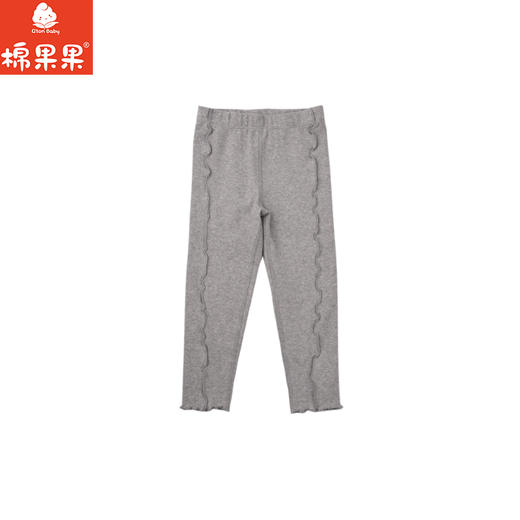 棉果果秋季新品女童海鸥灰打底裤M322206225437 商品图0
