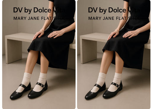 📣DV女士圆头鞋简约复古，特价260元🉐百搭不挑人，DV by Dolce Vita玛丽珍平底鞋 商品图4