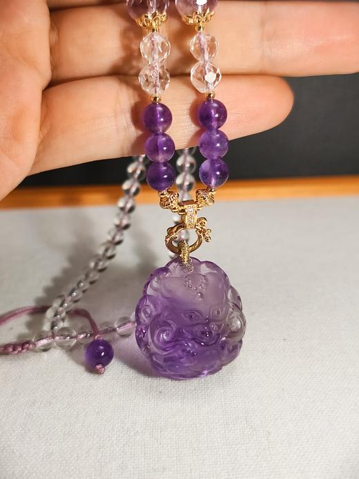 紫水晶元宝狐狸吊坠 商品图4