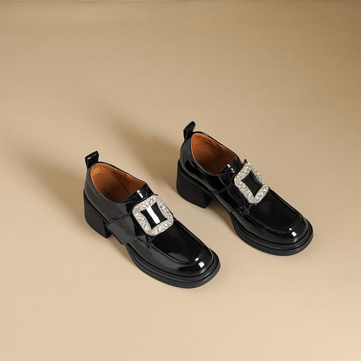 westory新款超轻厚底舒适百搭乐福鞋S24CM75331 商品图0