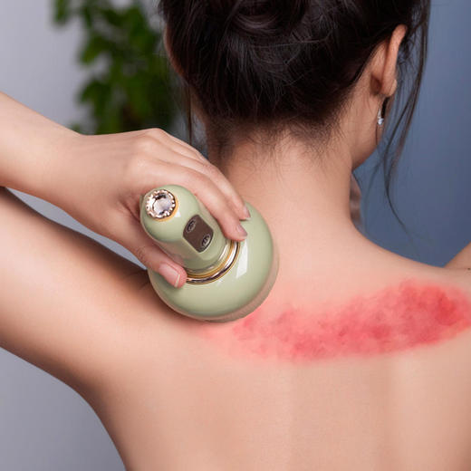 热卖！家庭按摩师！【下单送艾草精油10ml*10瓶】敏煌全自动刮痧仪红光热敷9档调节光滑不伤肤 商品图5