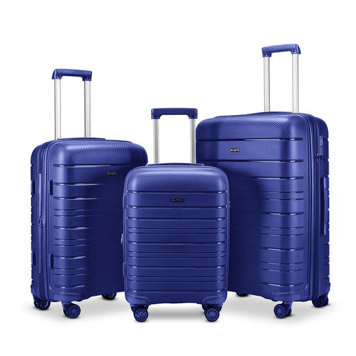 摔不烂行李箱全新PP拉杆箱行李箱 大容量拉链箱20寸登记密码箱 商品图10