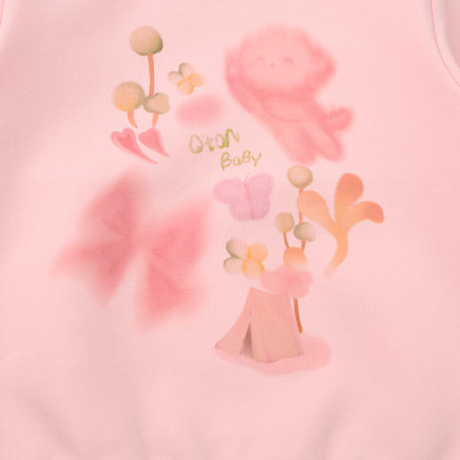 棉果果秋季新品女童樱花粉空气棉圆领套头卫衣M322180225412 商品图3