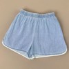 七夕福利-NO退-薄款弧形侧边牛仔软料短裤-喜出 商品缩略图1