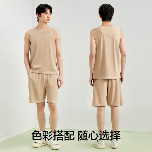 【有棵树】【5A抑菌+莫代尔】【L-3XL】男士套装夏季莫代尔凉感背心短裤 商品图4