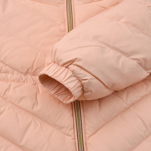 棉果果秋季新品女童粉色长款羽绒服M322102925604 商品图5