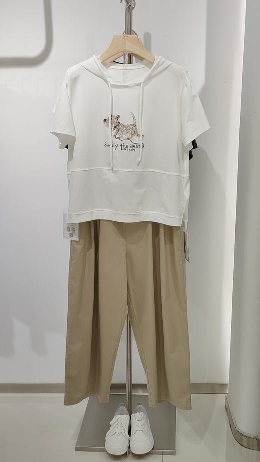 586032夏款短袖精梳棉小狗带帽棉T 商品图4