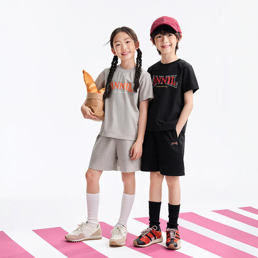 男女童全腰针织中裤夏季新款安奈儿童装EM526244 商品图5