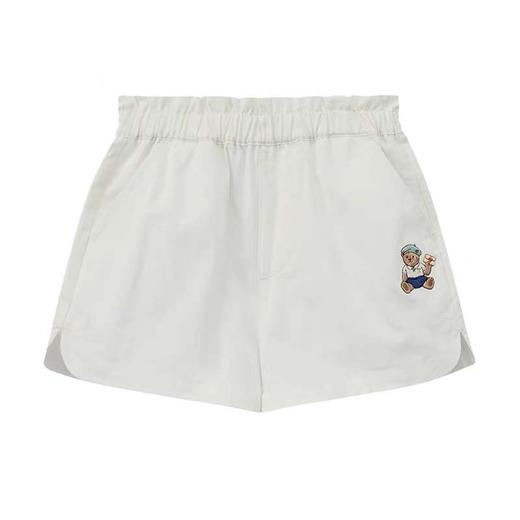 最大做到160！品质超好的！2025夏季新款时尚简约中大童卡通刺绣小熊花苞裤柔软舒适儿童五分裤 商品图3