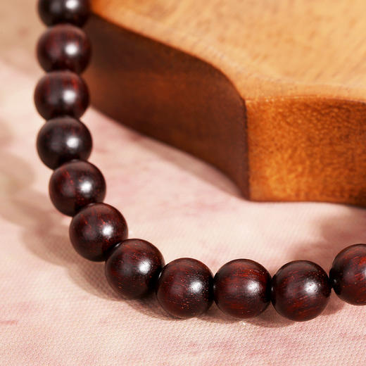 敦煌文创·【紫气东来】小叶紫檀素串手串 严选高油好料 纹理清晰 油脂丰富 材质细腻 商品图5