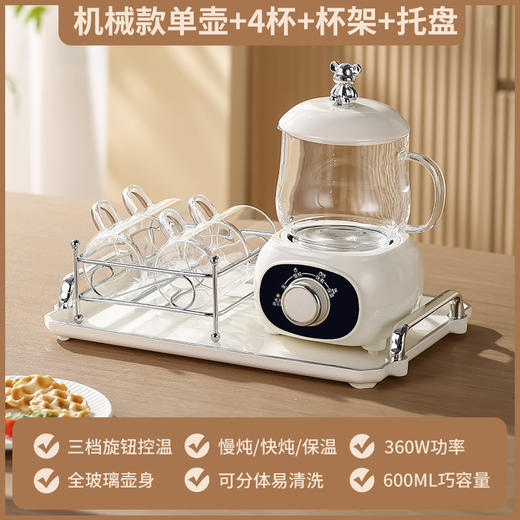 【轻饮私养壶，滋润美一刻】多功能养生杯家用养生壶 办公室迷你煮茶壶 花茶送礼养生壶套装-QQ 商品图3