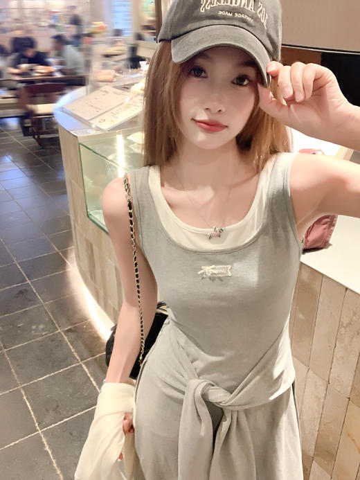 【189元任选2件】最后一波现货！假两件绑带背心连衣裙 商品图5