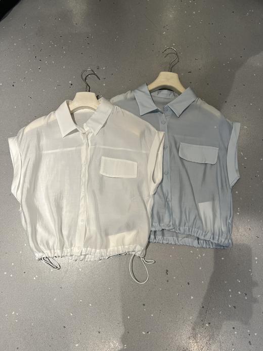 【门店同款】ENJOY夏季下摆抽绳短袖衬衫 163493874 商品图0