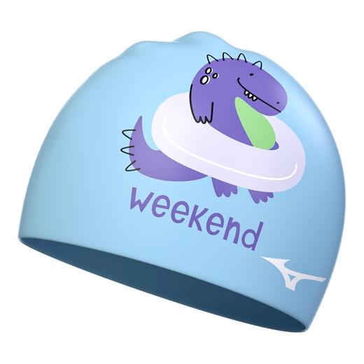 【美津浓】儿童防水不勒头专业护耳印花硅胶泳帽 商品图1