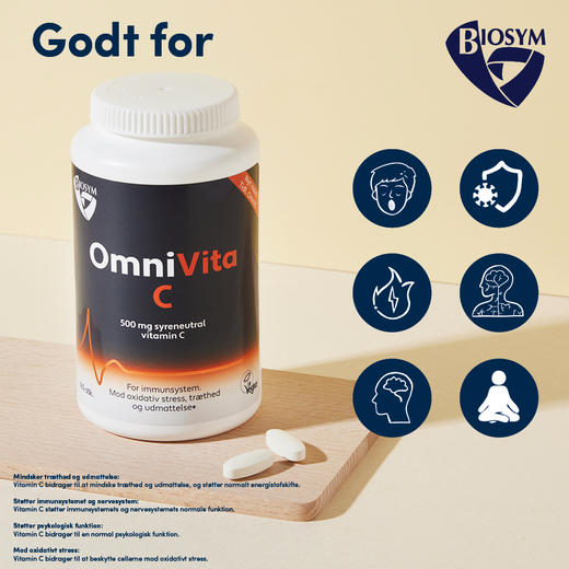 [保税区-FX]Biosym 维生素C 160粒.Biosym OmniVita C 160kaps. 商品图1