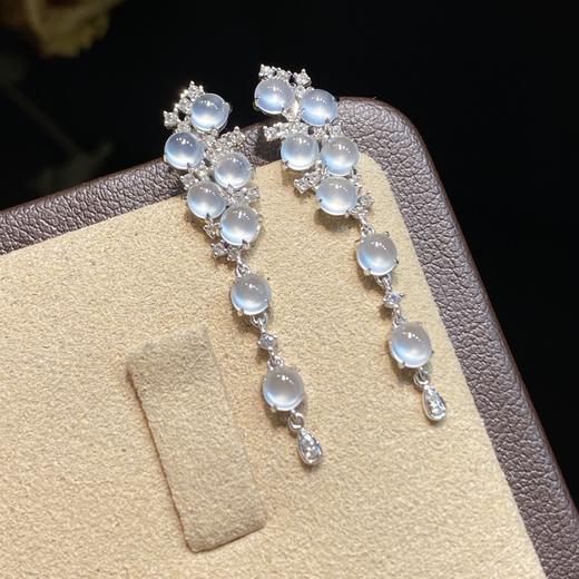 蛋面翡翠耳坠 商品图5