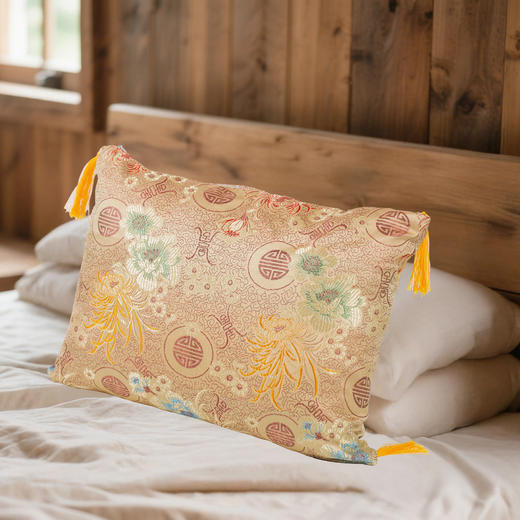 宫造 金丝楠木 养生枕 真材实料 吸湿透气 舒适耐睡 商品图2