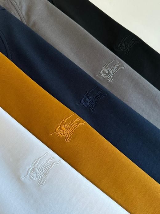 五色经典 Burberr 巴宝莉五色战马刺绣2025基础款T恤短袖!刺绣logo!棉面料!可搭配情侣款! 商品图8