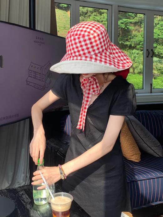 浮生八记/25B103/法式复古田园大帽檐防晒渔夫帽 商品图2