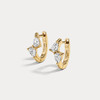北京仓｜Lili Claspe-Bryn Huggies-金色 锆石 耳环［美国设计师］ 商品缩略图1