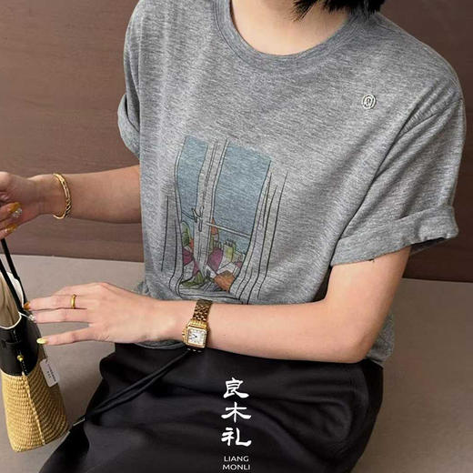 【现货】良木礼纯棉短T（25339） 商品图0