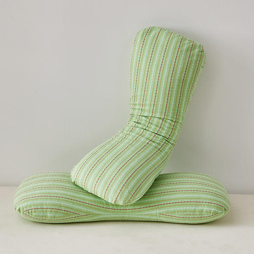 【品牌直发】加倍生活 全棉3D条纹荞麦骨头枕17*53cm 新疆棉面料枕头 高山荞麦壳填充枕芯 商品图5