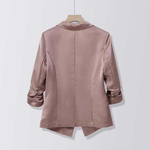 【缎面 七分袖】罗蒙女士西服易打理舒适简约气质百搭西服外套女 商品图9