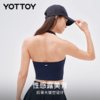 运动背心【YOTTOY】运动背心女方领挂脖美背带胸垫健身 商品缩略图2