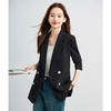 【气质 双排扣】罗蒙女士西服简约通勤百搭舒适面试工作女上装 商品缩略图7