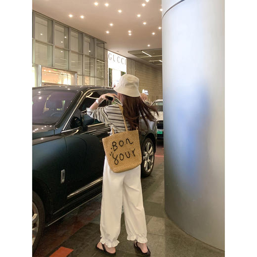 <曾小咸推荐>小个子高腰休闲垂感九分灯笼裤子 商品图4