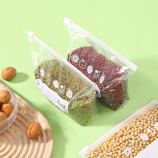 美丽雅零食密封袋食品滑锁收纳袋抽取式双重夹链密封密实袋防水防潮袋保鲜袋（立体袋） 商品图6