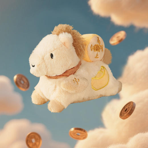 大英博物馆马年马上有钱毛绒钥匙扣小挂件公仔高端精致高级感女2025新款包挂 商品图2