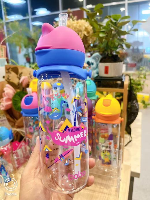 （无包装 捡漏）带背带 吸管杯 bobo400毫升夏日水杯 吸管杯 商品图8